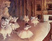 Generalprobe des Balletts auf der Buhne Edgar Degas